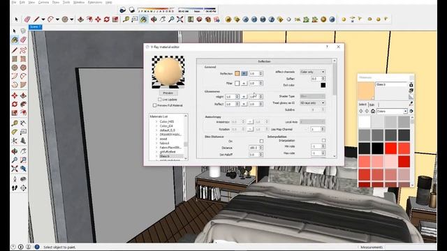 Vray interior bedroom - sketchup vray lighting смотреть онлайн
