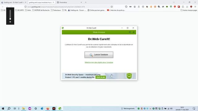 #Sécurité#DrWeb CureIt- Mai 2024
