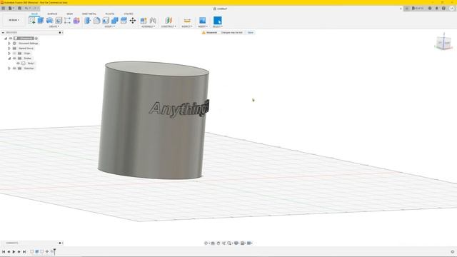 Fusion 360 - How to add text or logo to a curved surface смотреть онлайн
