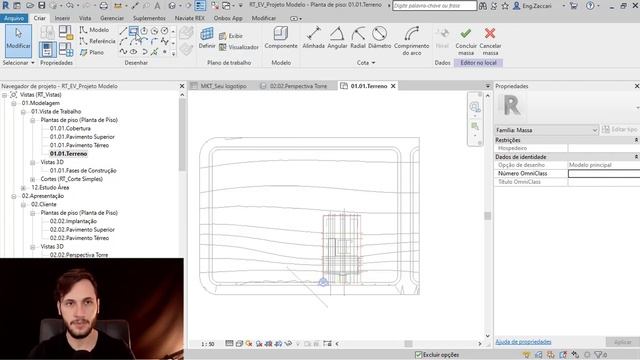 Como criar o Entorno no LOD 100 no Revit - Dica de Revit 201 смотреть онлайн