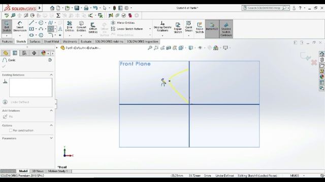 Solidworks Tutorial For Begineer #24 - How To Draw Conic In Solidworks #conic #solidworks #skytech смотреть онлайн