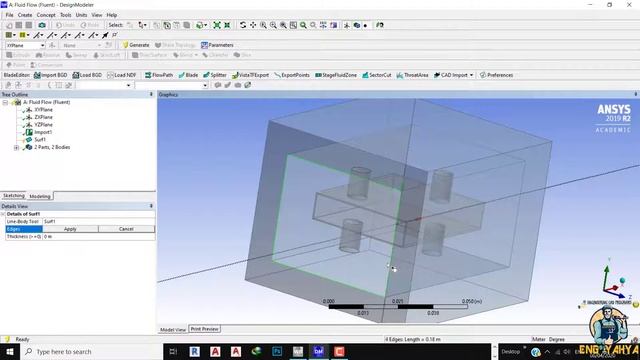 15- شرح أمر SURFACES FROM EDGES في نافذة التصميم (DESIGNMODELER) ANSYS WORKBEANCH FLUENT TUTORIAL смотреть онлайн