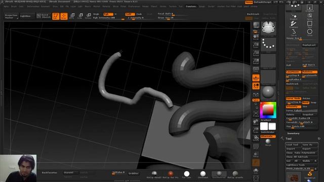 zbrush introduction 09 stroke pallet PART B смотреть онлайн
