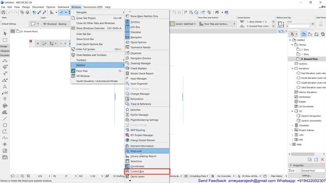 01.03.01 Adding Palettes To ArchiCAD Desktop.
