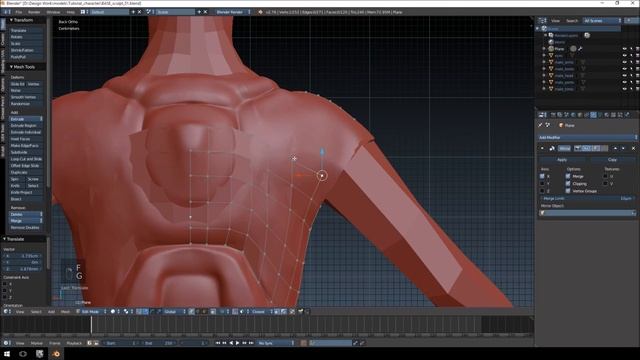 Blender to Unreal Character Creation 03 - Sculpting Chest PART 02 смотреть онлайн