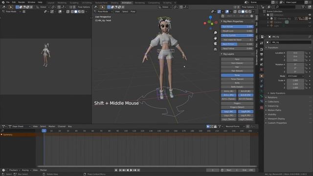 Part 13 | Rig set up | Intro to animation | Blender Animation Course смотреть онлайн
