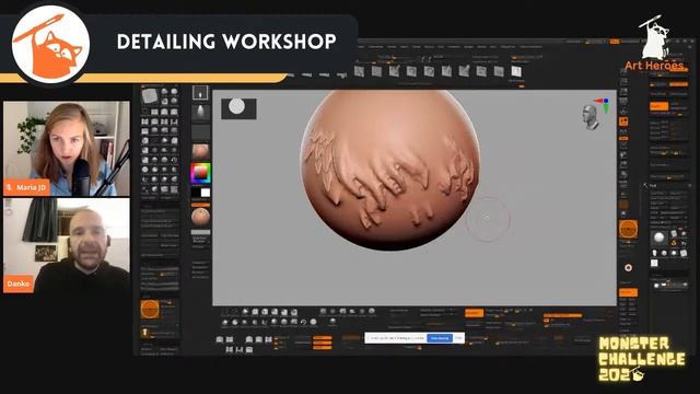 Monster Challenge Day 4: Detailing techniques in ZBrush смотреть онлайн