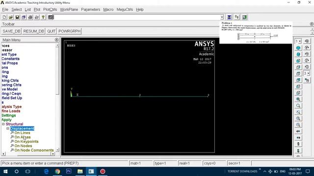 Solving Bar Problem in ANSYS® APDL [T01] смотреть онлайн