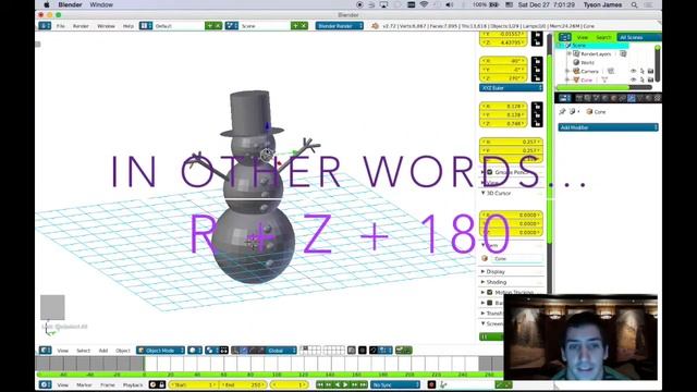 Blender: Scale, Rotate, Translate, & Naming смотреть онлайн