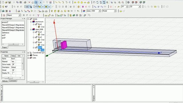 Ansoft Maxwell 3D Linear Induction Motor Part1 смотреть онлайн