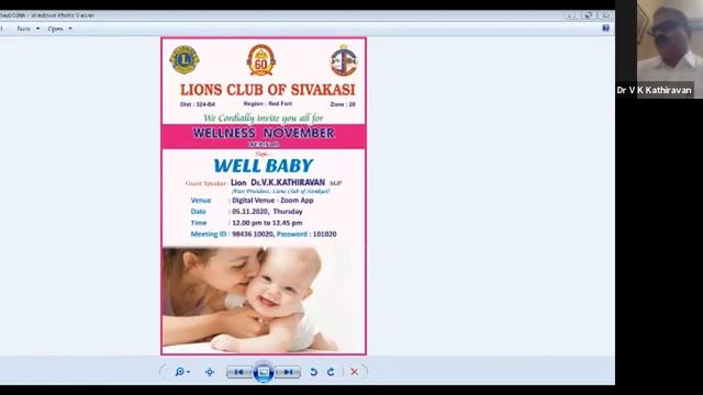 WELL BABY - WELLNESS NOVEMBER WEBINAR, LIONS CLUB OF SIVAKASI - DR. V.K.KATHIRAVAN, MJF - 5 NOV 202 смотреть онлайн