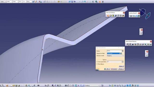 Wrap Curve with CATIA V5 смотреть онлайн