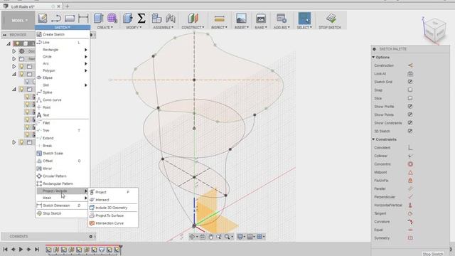 Lofting in Autodesk Fusion 360 with Rails смотреть онлайн