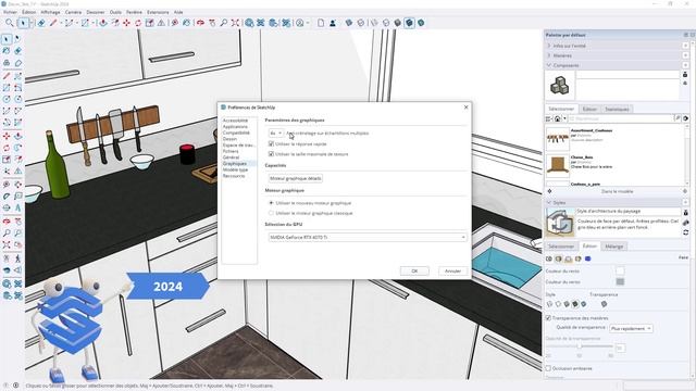Sketchup 2024 - Evolutions interface et outils смотреть онлайн