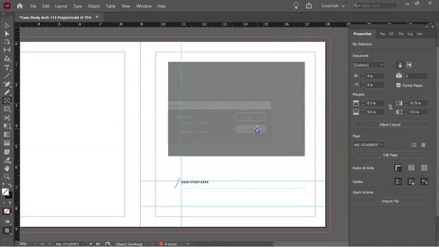Arch 113 Case Study Template Tutorial InDesign смотреть онлайн