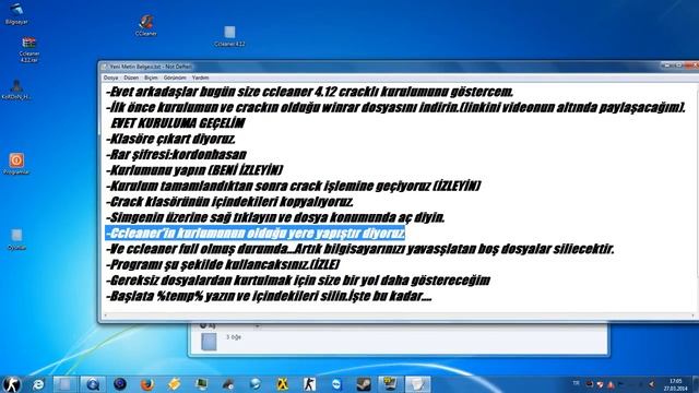 Ccleaner 4.12 Full (Kurulum+Crack) смотреть онлайн