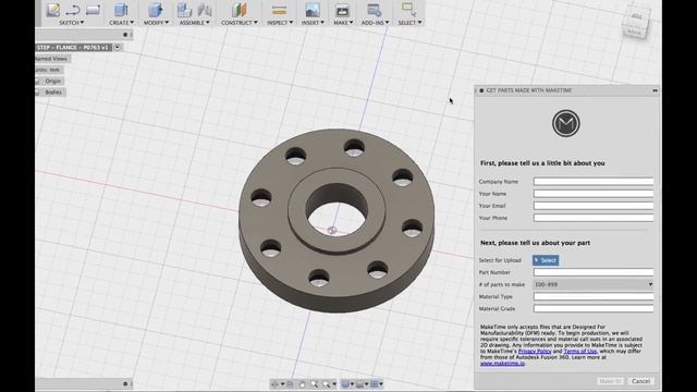 MakeTime and Autodesk Fusion 360 Walkthrough смотреть онлайн