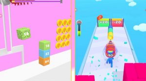😁 happy cube 2048 vs layer man 3d: run and collect Gameplay Walkthrough New Update part #3