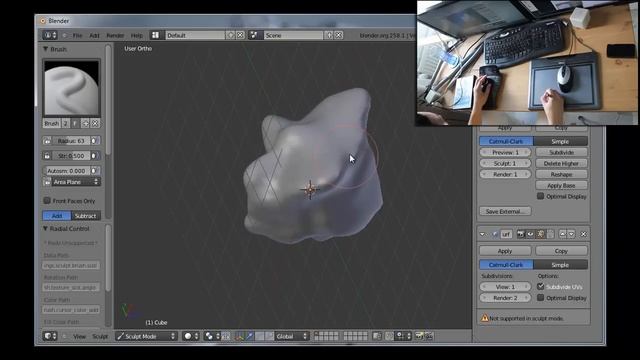 SpacePilot PRO - 2-handed Powermode in Blender 2.5x смотреть онлайн