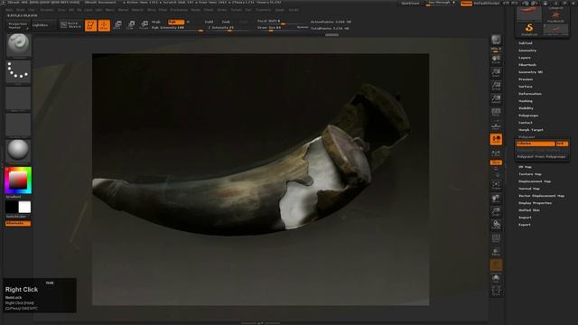 Spotlight and Creating Textures in Zbrush (4 of 4) смотреть онлайн