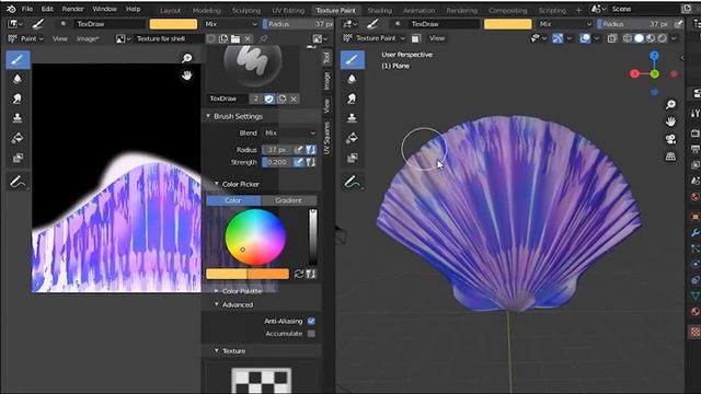 Modeling Shell or Shellfish in Blender (Time-lapse) смотреть онлайн