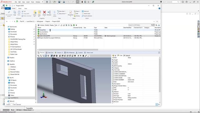 SOLIDWORKS eDrawings Tutorial – Support for Configurations смотреть онлайн