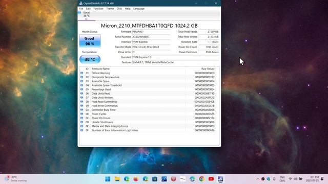 Windows 10 11 How to check SSD Health Status with Crystal Disk Info app смотреть онлайн