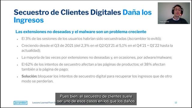 Amenazas de Seguridad en Sesiones de Sitios Web de E-commerce - Webinar 8.8 смотреть онлайн