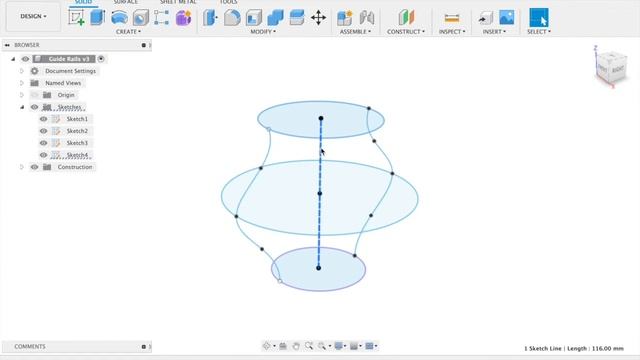 Loft and Sweep Tutorial Fusion 360 смотреть онлайн