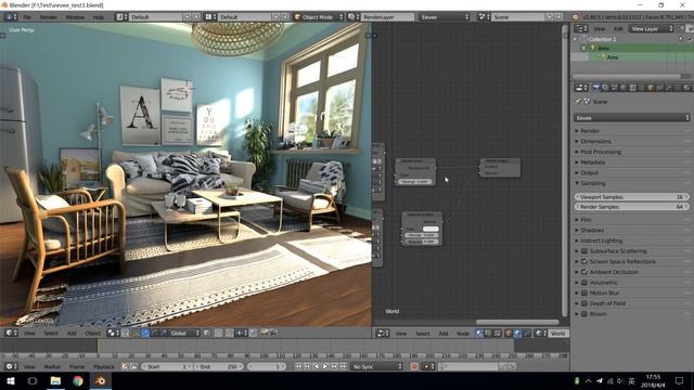 Blender Eevee Test: Interior Scene 2 смотреть онлайн