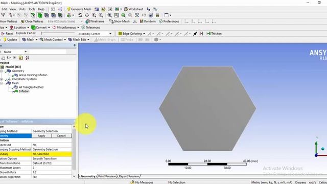 Ansys meshing tutorial - Inflation смотреть онлайн