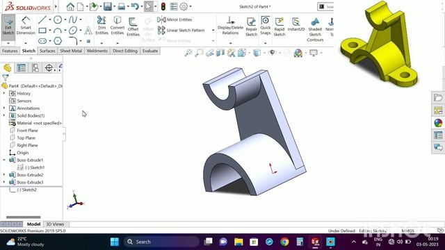Solidworks cad video no. 4 #solidworks #cad#cam #mechanicalengineering #mechanicaldrawing 🇮🇳 смотреть онлайн