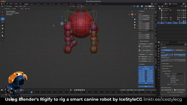 Using Blender's Rigify to rig a smart canine robot смотреть онлайн