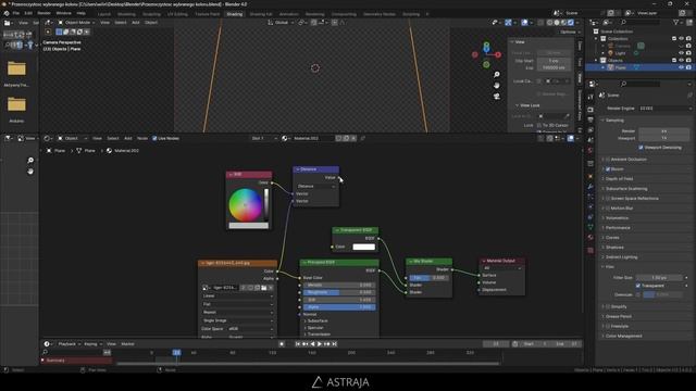Create transparent material based on picked color in Blender смотреть онлайн
