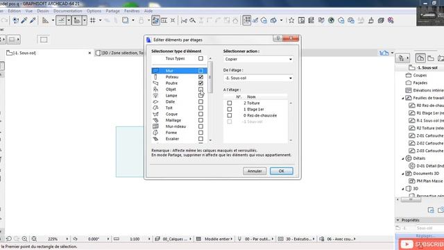 editer éléments par étages/archiCAD смотреть онлайн