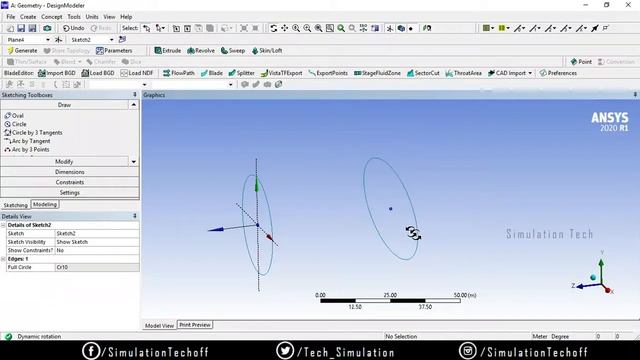 Skin/Loft Feature In Design Modeler | Lesson 12 | Ansys Design Modeler Tutorial | Tamil