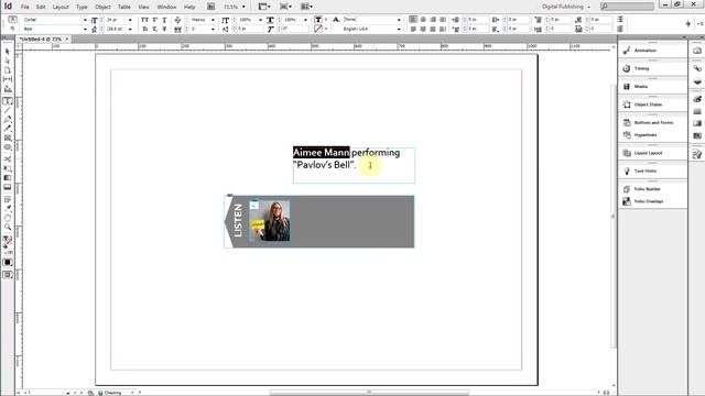 Audio Pull Tab -- Adobe InDesign CS6 DPS смотреть онлайн