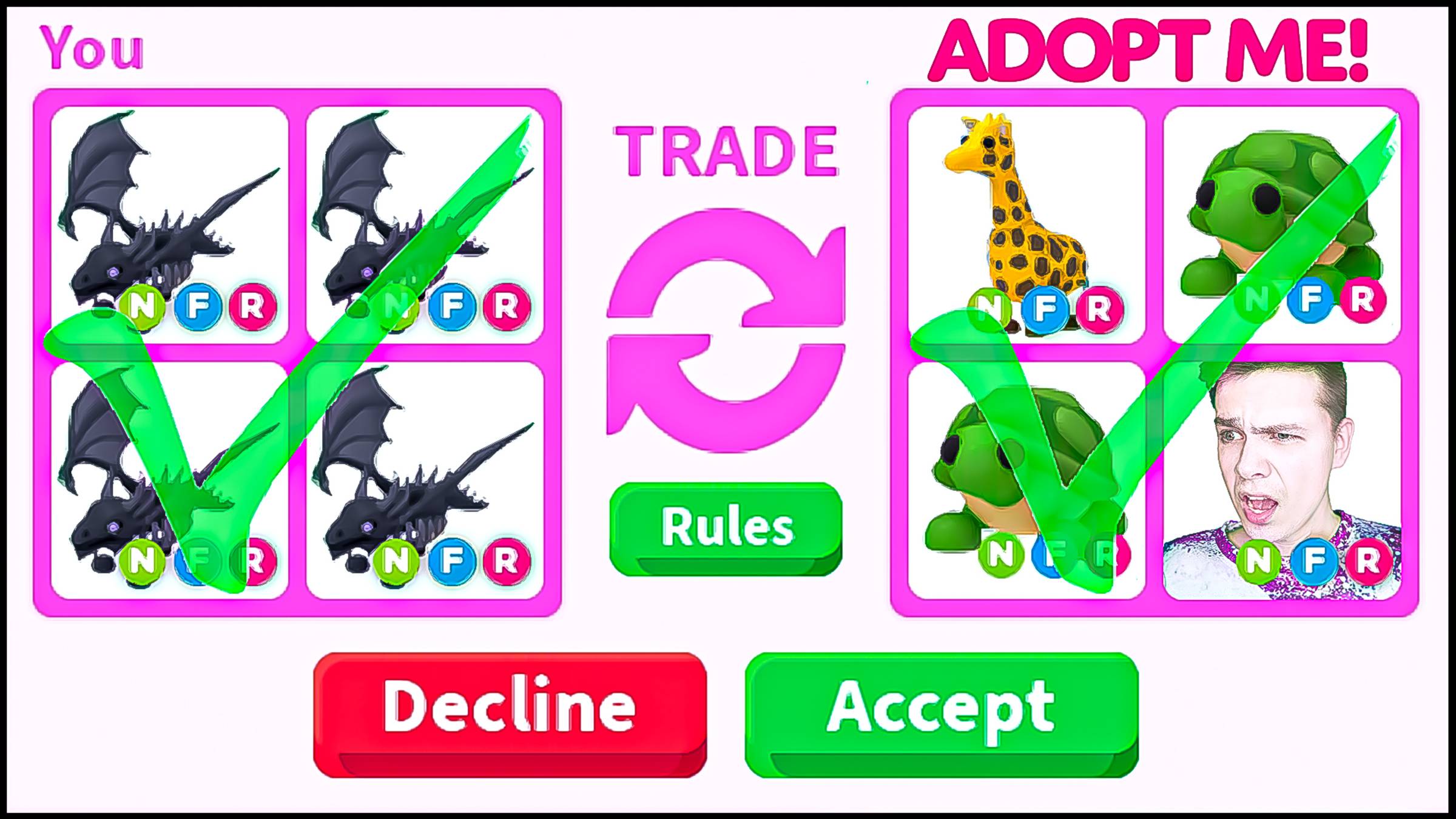 Торопитесь! ТРЕЙДЫ только на NFR SHADOW в Адопт Ми! 😱 ТОП ТРЕЙДЫ в Адоптми роблокс адопт ми смотреть онлайн