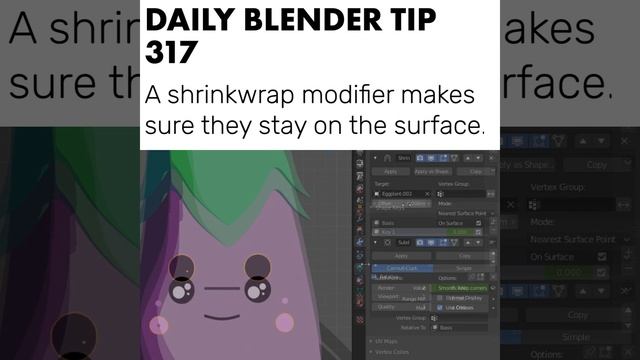 Daily Blender Tip 317 - Shape Keys for Facial Expressions (Blender 2.8) смотреть онлайн
