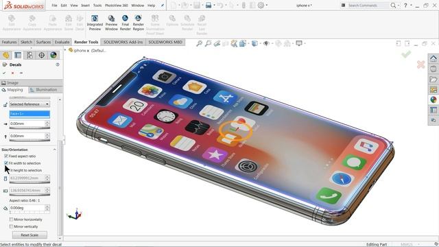 How to insert a decals in Solidworks смотреть онлайн