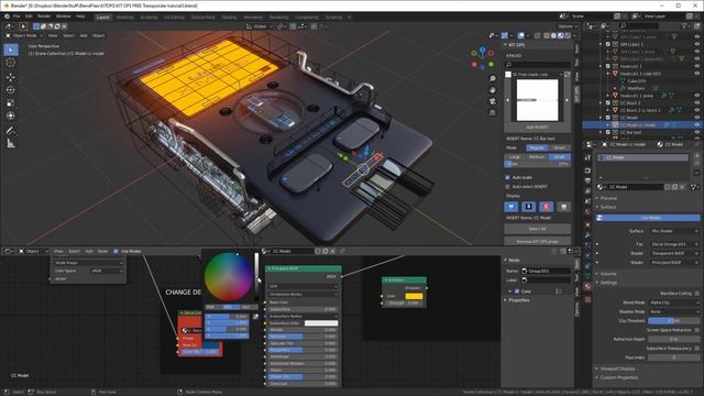 Blender KIT OPS Transponder PART 3:Adding Decals and Materials смотреть онлайн