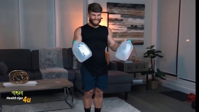 জিম যাওয়ার দরকার নেই ঘরেই এই ব্যায়াম করে বডি বানান | full body workout at home смотреть онлайн