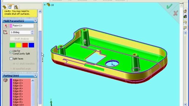 solidworks 2007 2008 03-18 Mold Design - Straddle Faces.avi смотреть онлайн