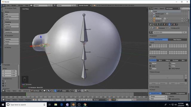 Copy Rotation bone constraint in Blender Tutorial in hindi смотреть онлайн