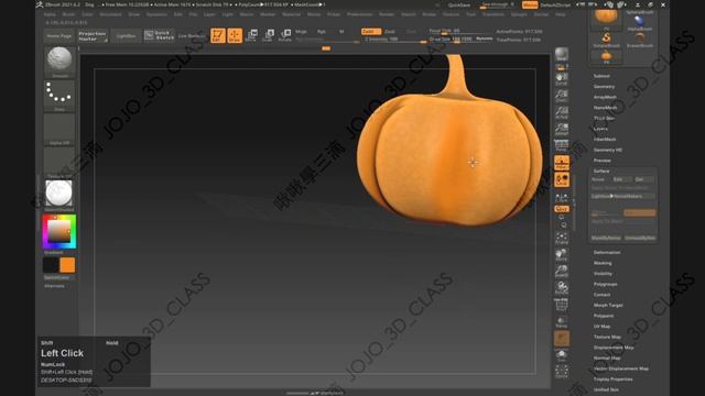 啾啾學三滴_Zbrush基礎_007上色與製作貼圖 смотреть онлайн