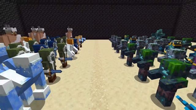 BIOME ARMY vs BIOME ARMY in Minecraft Mob Battle смотреть онлайн