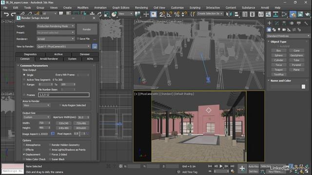 080 Setting resolution and aspect ratio in Render Setup смотреть онлайн