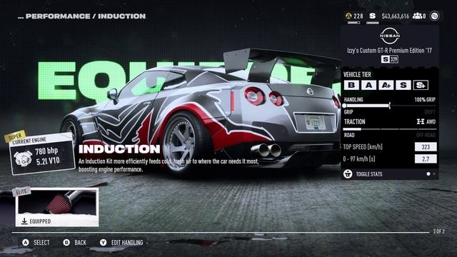 #12 Izzy's Custom Nissan GT-R Premium Edition '17 Билд S Класс