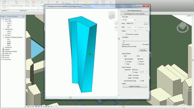 Solar Radiation in Early Concept Design - Revit Architecture 2010 смотреть онлайн