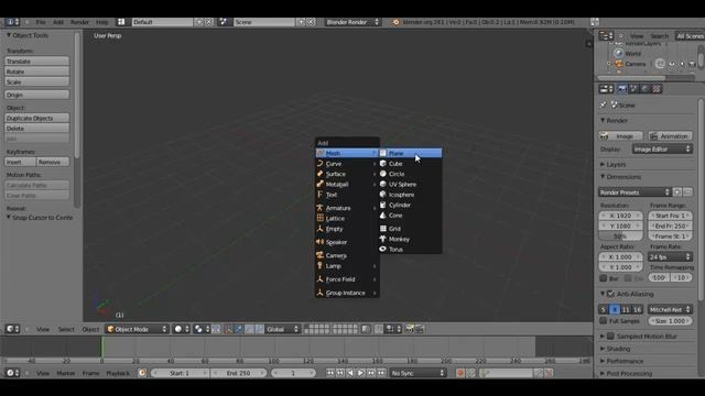 Blender Tutorial 2: Moving, Manipulating, and Saving your Work смотреть онлайн